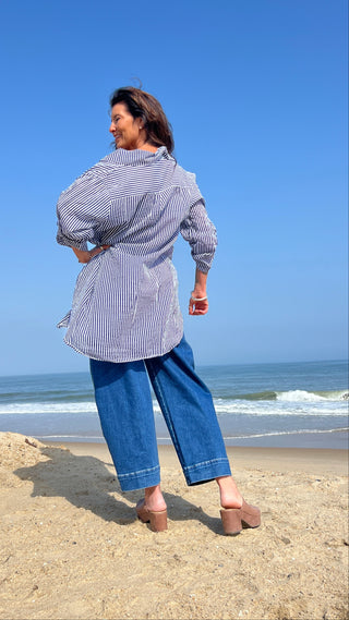 Cancun Oversized top O/S NVY