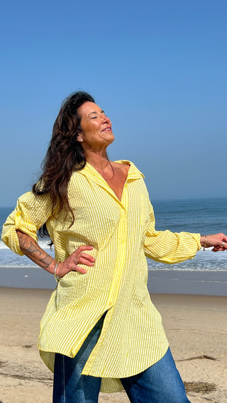 Cancun Oversized top O/S YL