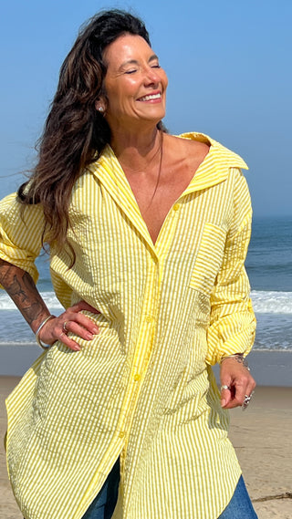 Cancun Oversized top O/S YL