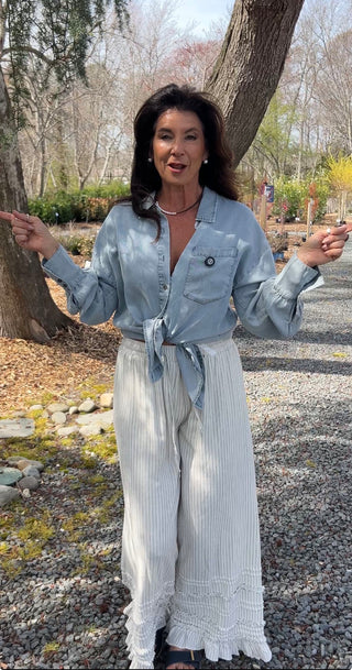 How I like it top denim