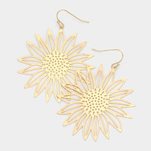 Sunflower earrings