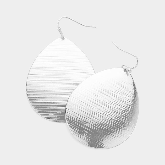 Textured Oval Earrings