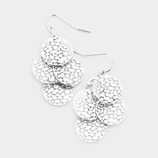 Layered Filigree Discs Earrings