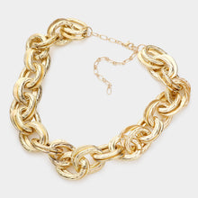 Gold Chain Links Necklace