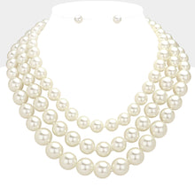 Triple Pearl Jam Necklace set