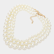 Triple Pearl Jam Necklace set