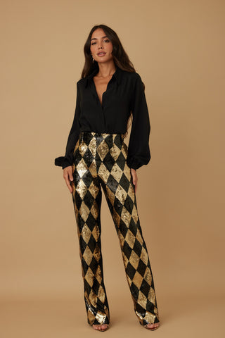 Rombus Sequin Pants