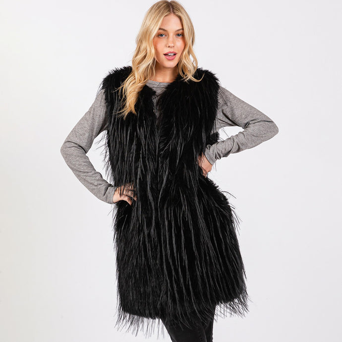 You Minx faux fur vest