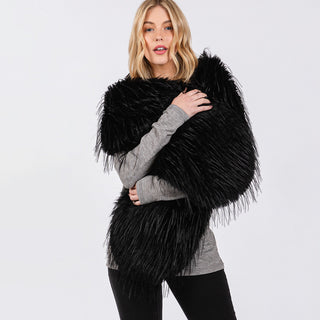 Pull Me Through Faux Fur Stole