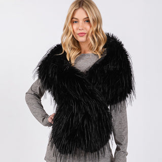 Pull Me Through Faux Fur Stole