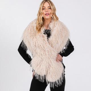 Pull Me Through Faux Fur Stole