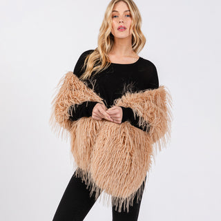 Pull Me Through Faux Fur Stole