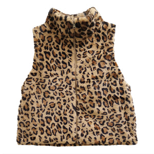 Wilma leopard Vest O/S