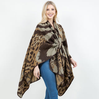 Wild Kingdom Leopard Wrap O/S