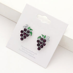 Grape stud earrings