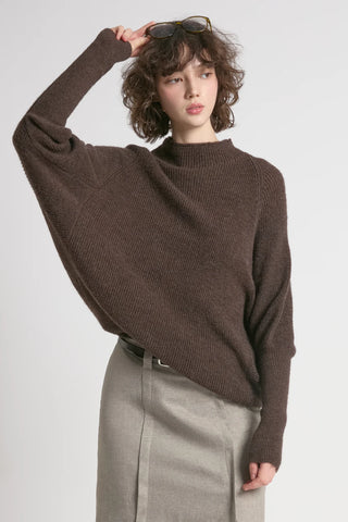 Daydream Drape Sweater O/S Mocha