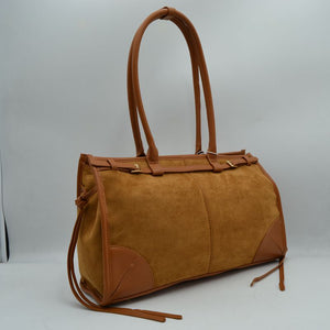 Candice Faux Suede Satchel