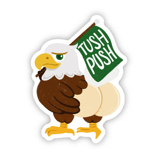 Tush Push Butt Eagles Sticker