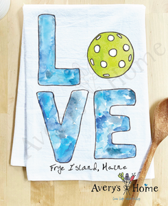 Love - Pickleball Kitchen Towel