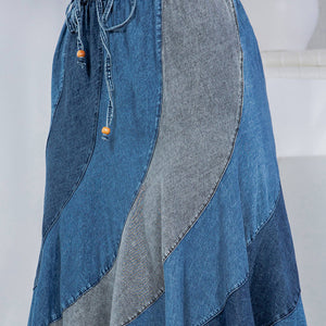 Denim Magic layered skirt