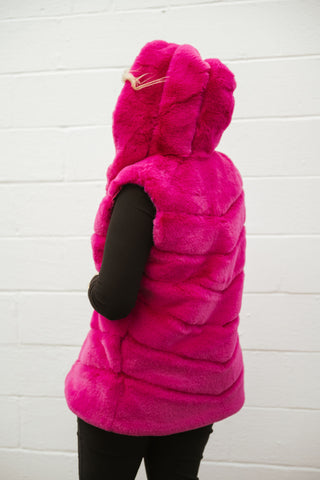 Cleo Hoody Vest Barbie O/S