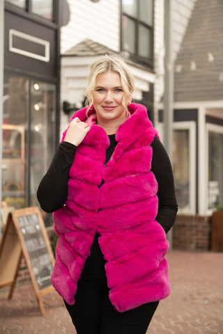 Cleo Hoody Vest Barbie O/S