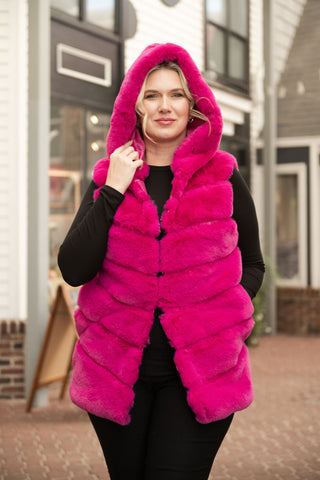 Cleo Hoody Vest Barbie O/S