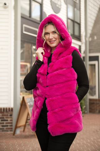 Cleo Hoody Vest Barbie O/S