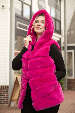 Cleo Hoody Vest Barbie O/S