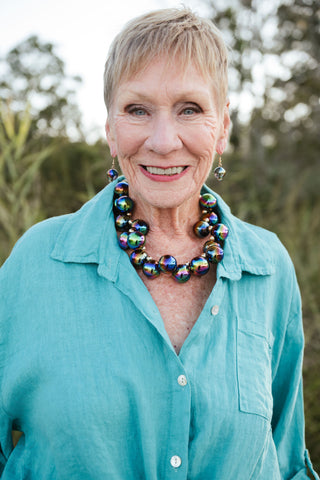 Iridescent Baubles necklace set