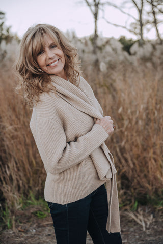 Sweet Escape Cardi Sand O/S