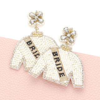 Bride Banner Earrings