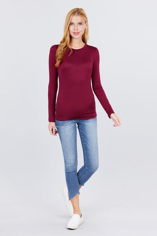 Montauk Jersey Top Burgundy