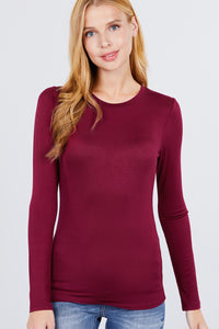 Montauk Jersey Top Burgundy