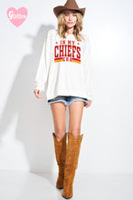 In My Chiefs Era Glitter Sweatshirt Ivory