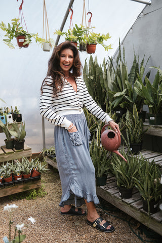 CHAMBRAY BLOOMER PANTS