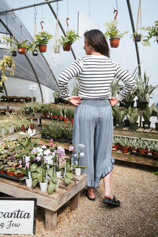 CHAMBRAY BLOOMER PANTS