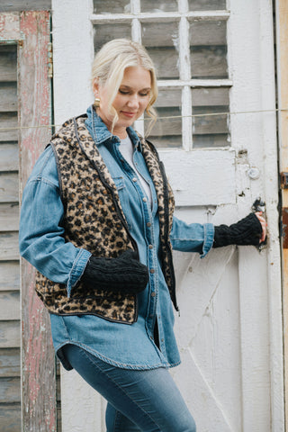 Sarabi Leopard Vest O/S