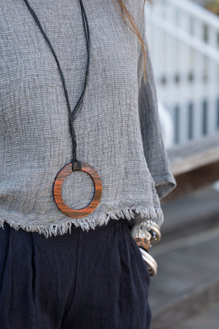 Sunwashed Linen Top O/S CH
