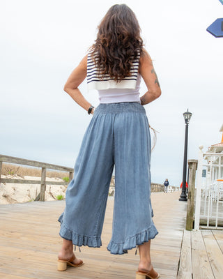 CHAMBRAY BLOOMER PANTS