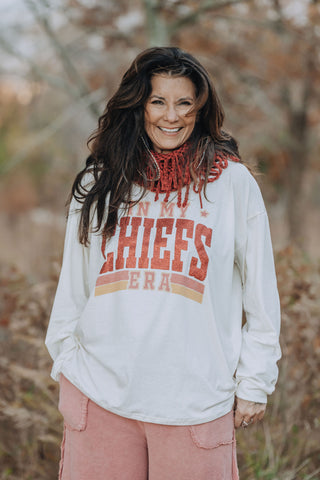 In My Chiefs Era Glitter Sweatshirt Ivory