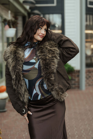Alpine Aviator Jacket O/S Choco