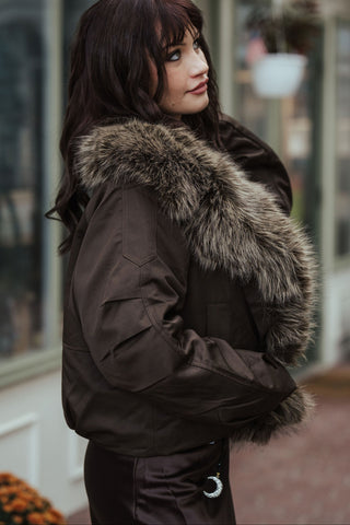 Alpine Aviator Jacket O/S Choco
