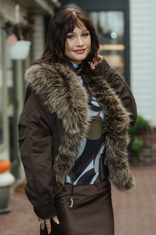 Alpine Aviator Jacket O/S Choco