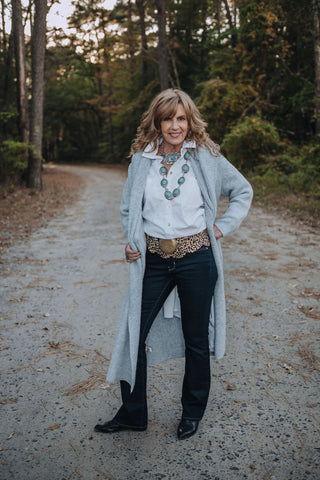 Cozy Crush Cardi O/S Blu