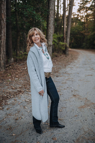 Cozy Crush Cardi O/S Blu