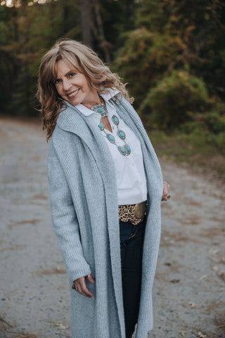 Cozy Crush Cardi O/S Blu