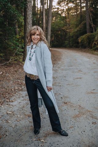 Cozy Crush Cardi O/S Blu