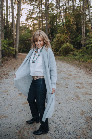 Cozy Crush Cardi O/S Blu