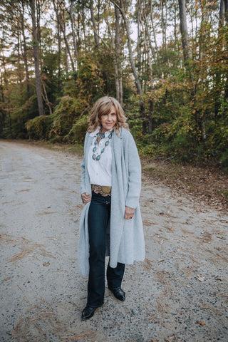 Cozy Crush Cardi O/S Blu